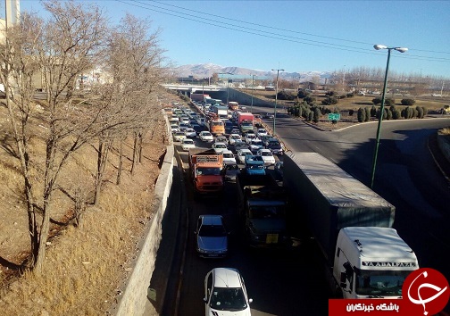 برخورد شش خودرو در ورودی شهرصنعتی البرز