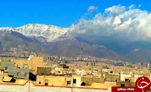 نمایی از آسمان پاک تهران + تصاویر