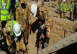 برگزاری مانور مقابله با زلزله در تیپ ۳۶۴ شهید نصیرزاده ارتش در "مهاباد"