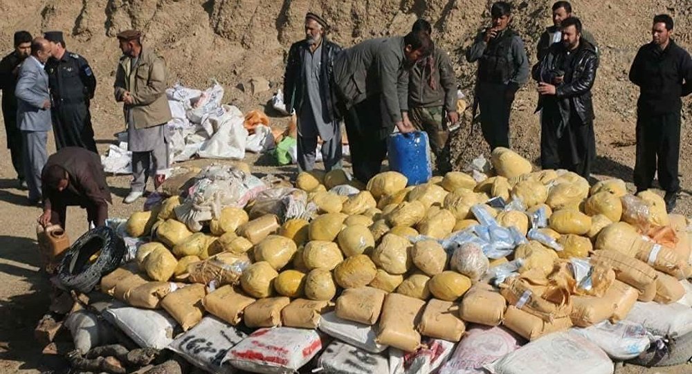 کشف و حریق 6 تُن مواد مخدر در ولایت لوگر