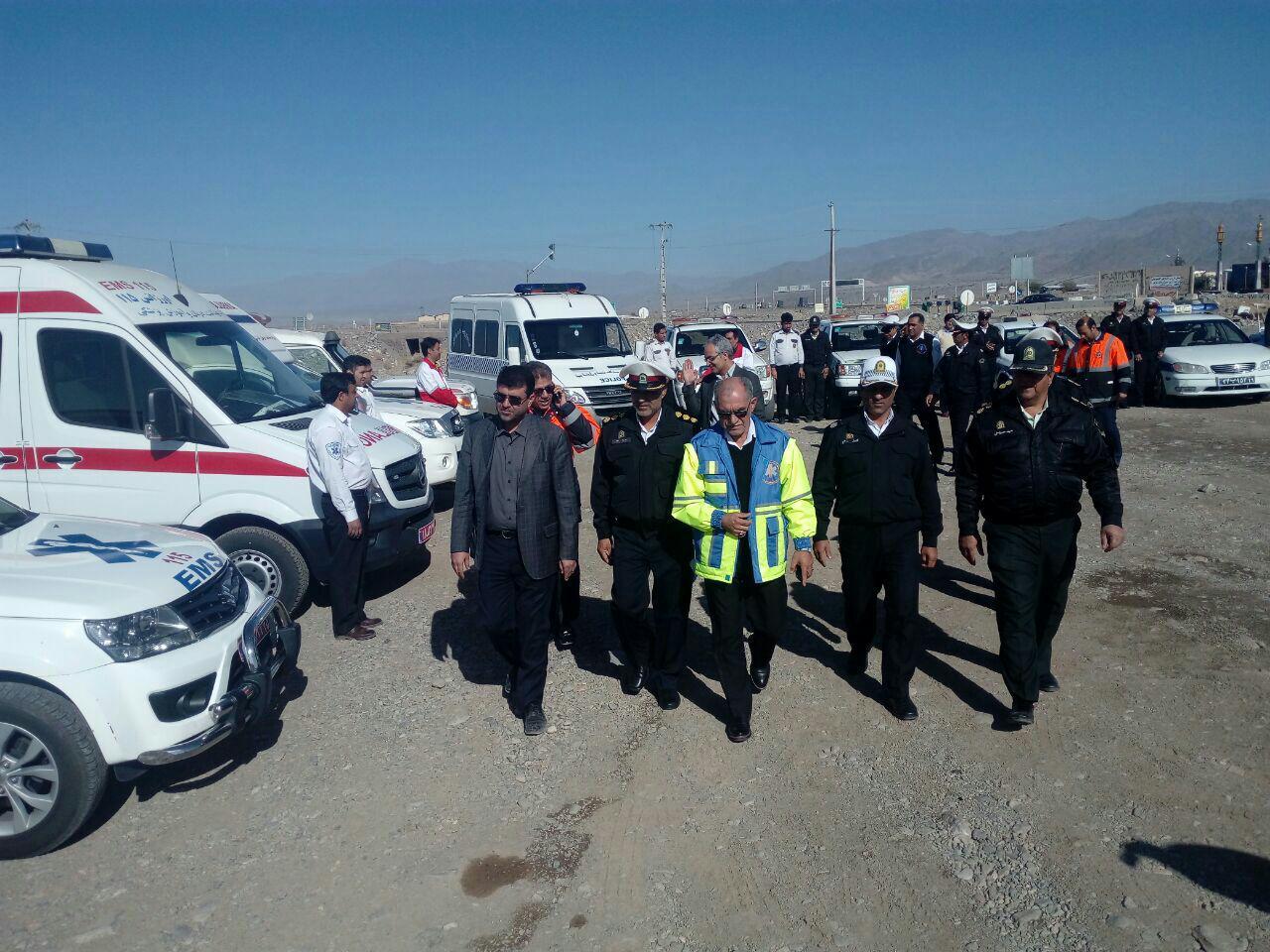 برگزاری طرح رزمایش ترافیکی زمستان 96 در شهرستان جیرفت