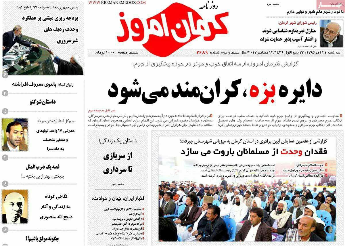 از فقر یک میلیون نفری تاسفر قریب الوقوع روحانی به کرمان