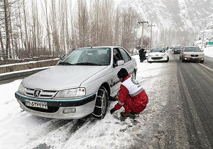 ضرورت بستن زنجیر چرخ در محور خوش ییلاق