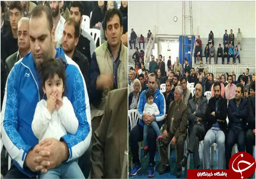استقبال از قهرمان وزنه برداری جهان در مازندران