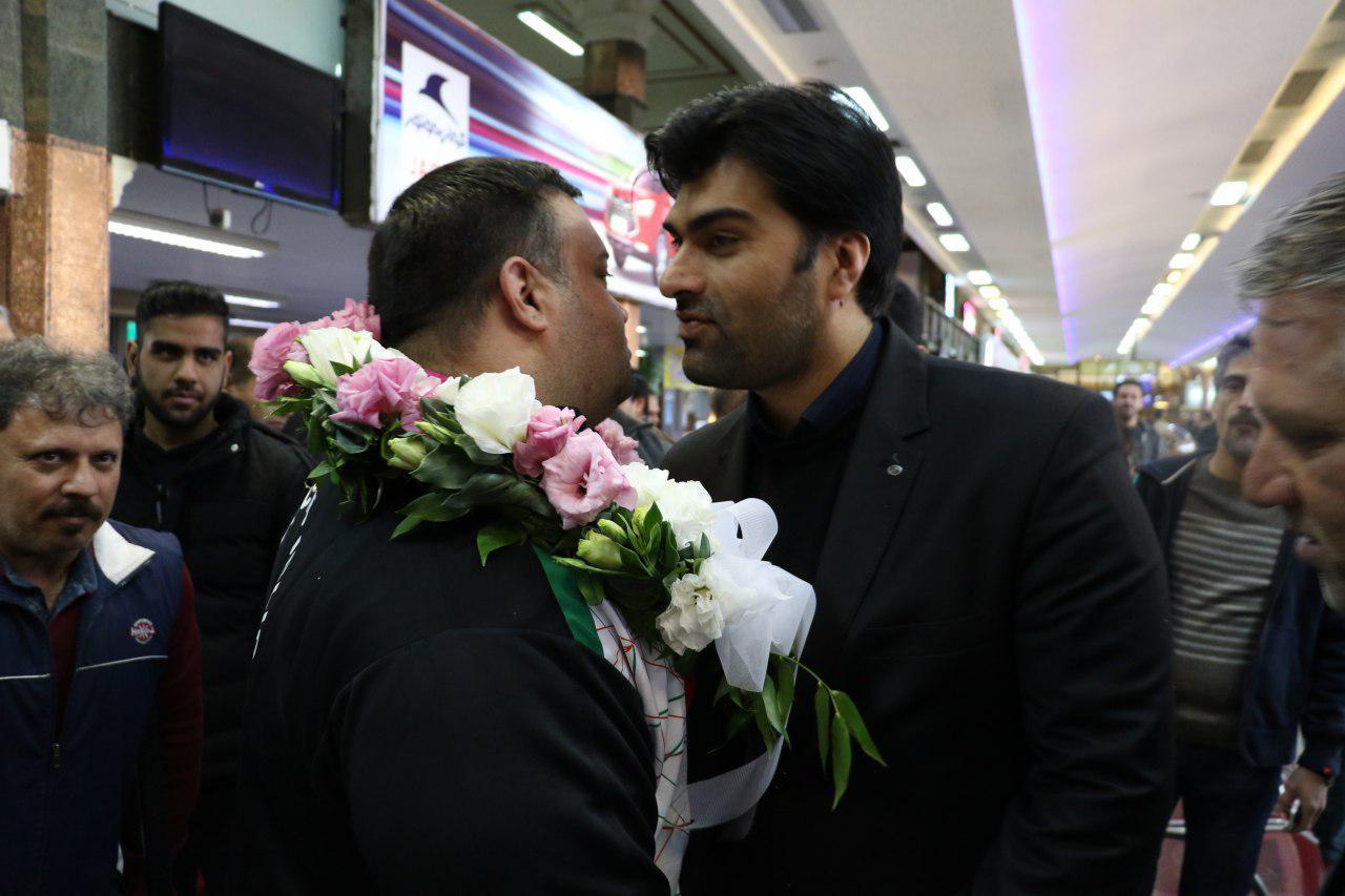 استقبال از وزنه بردار معلول رفسنجانی نایب قهرمان جهان