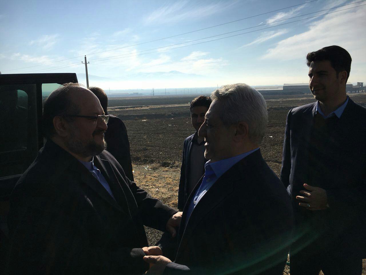 حضور وزیر صنتعت و معدن در همدان