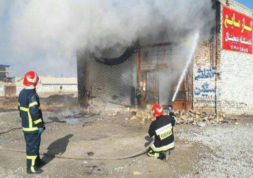 انفجار جایگاه گاز مایع در شیروان+تصاویر
