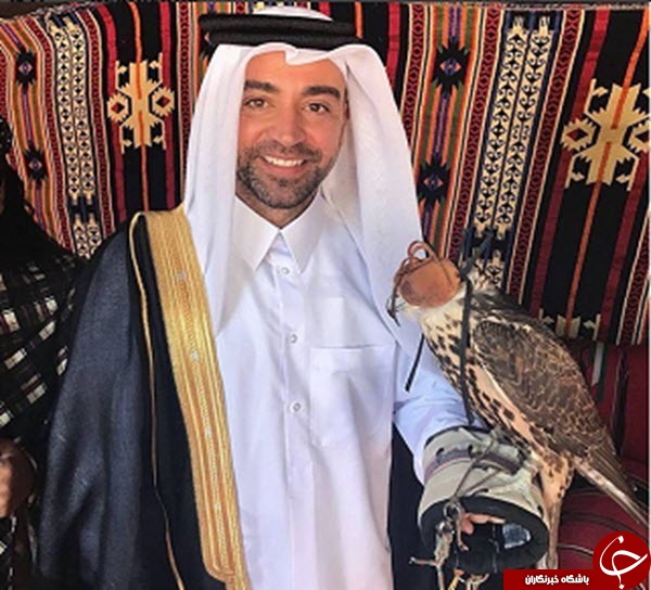 ژاوی در لباس محلی قطر+عکس