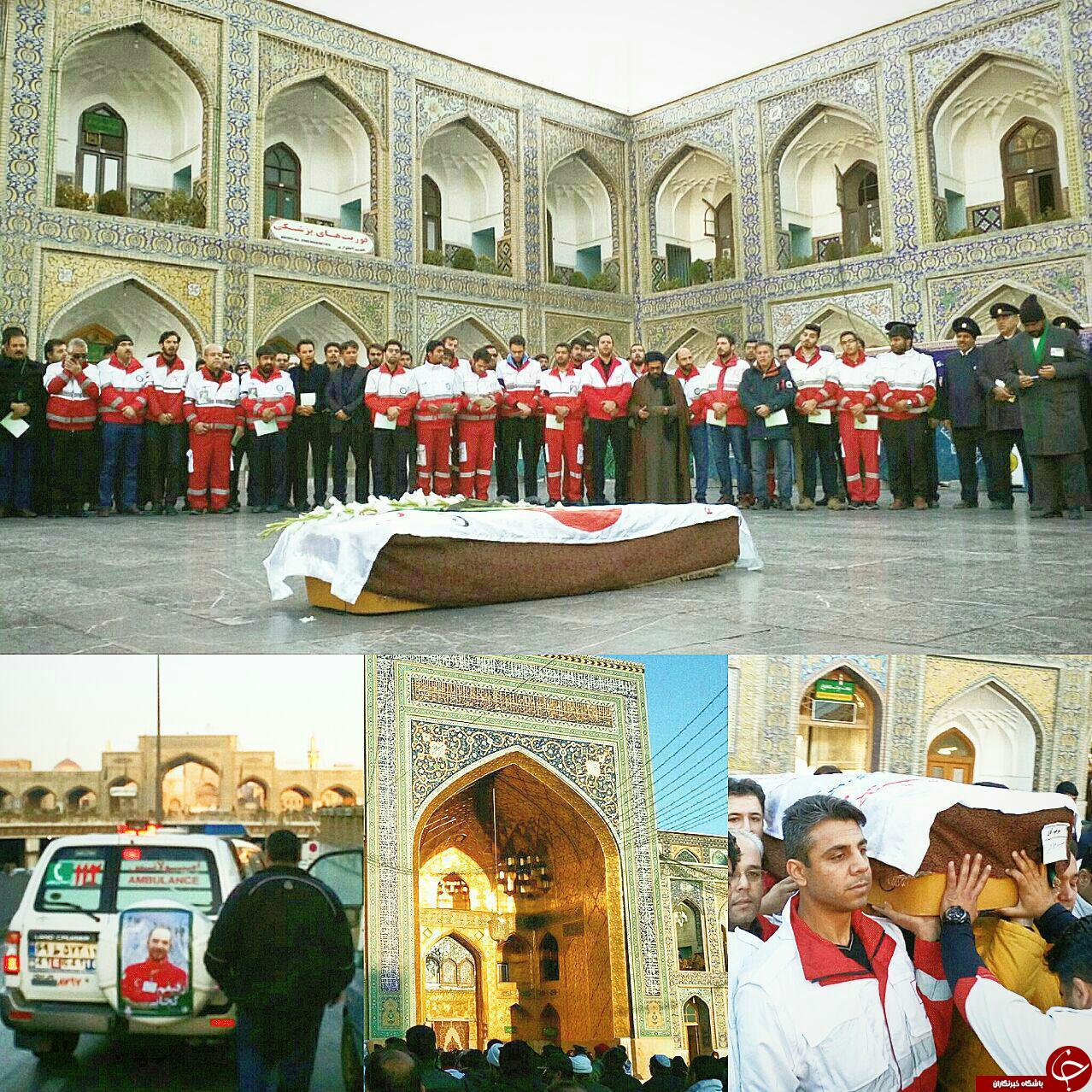 تشییع پیکر سیدعلی حسینی کوهنورد مشهدی حادثه اشترانکوه+ تصاویر