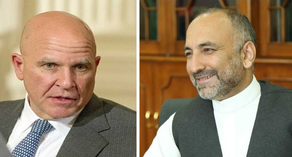 گفتگوی مشاور امنیت ملی افغانستان و آمریکا  درباره پروسه صلح و مسائل امنیتی