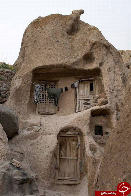 خانه و زندگی در دل سنگ&zwnj;های کندوان+تصاویر