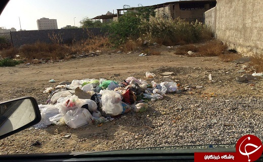 تصویری از انباشت زباله در کوی آزادشهر تصویری از انباشت زباله در کوی آزادشهر