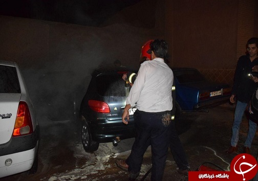 حریق دومین خودروی پژو طی 12 ساعت گذشته