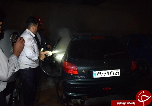 حریق دومین خودروی پژو طی 12 ساعت گذشته