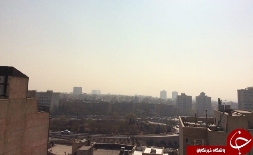 نمایی از هوای آلوده در پایتخت + تصاویر