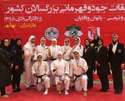 تیم جودو بانوان خراسان رضوی نائب قهرمان کشور شد