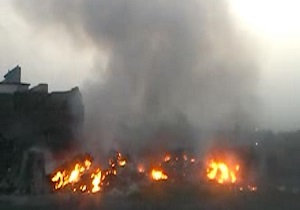 آلودگی هوا ناشی از سوزاندن زباله در خلازیل + فیلم
