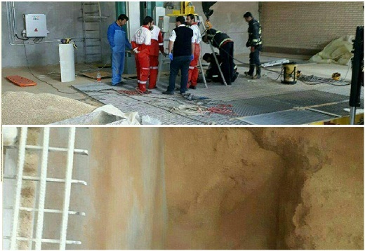 سقوط کارگر ساوه&zwnj;ای به داخل سیلوی خوراک دام و مرگ وی + عکس