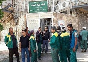 تجمع کارگران خدمات شهرداری خرمشهر
