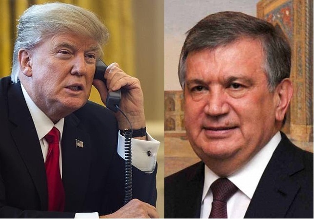 روسای جمهور آمریکا و ازبکستان تلفنی گفت و گو کردند