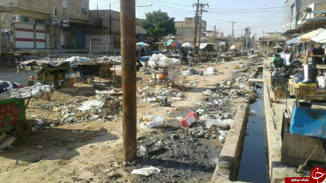 تصویری باور نکردنی از اوضاع بازار شهر سوسنگرد