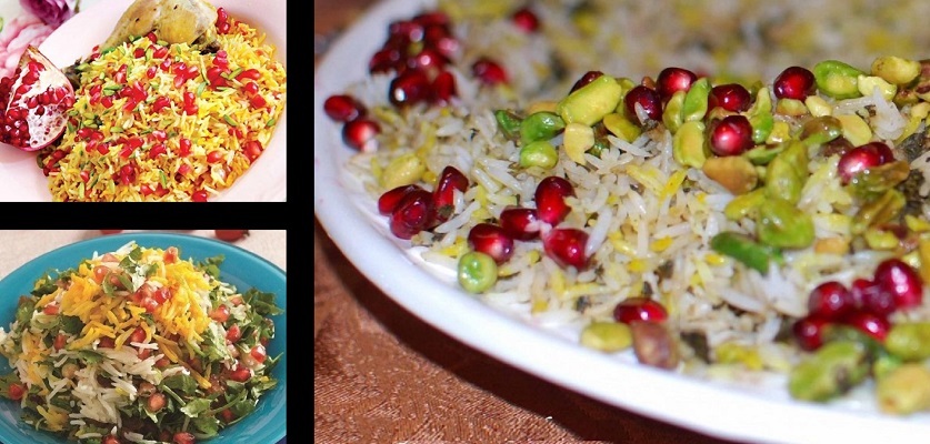 طرز تهیه انار پلو شب یلدا