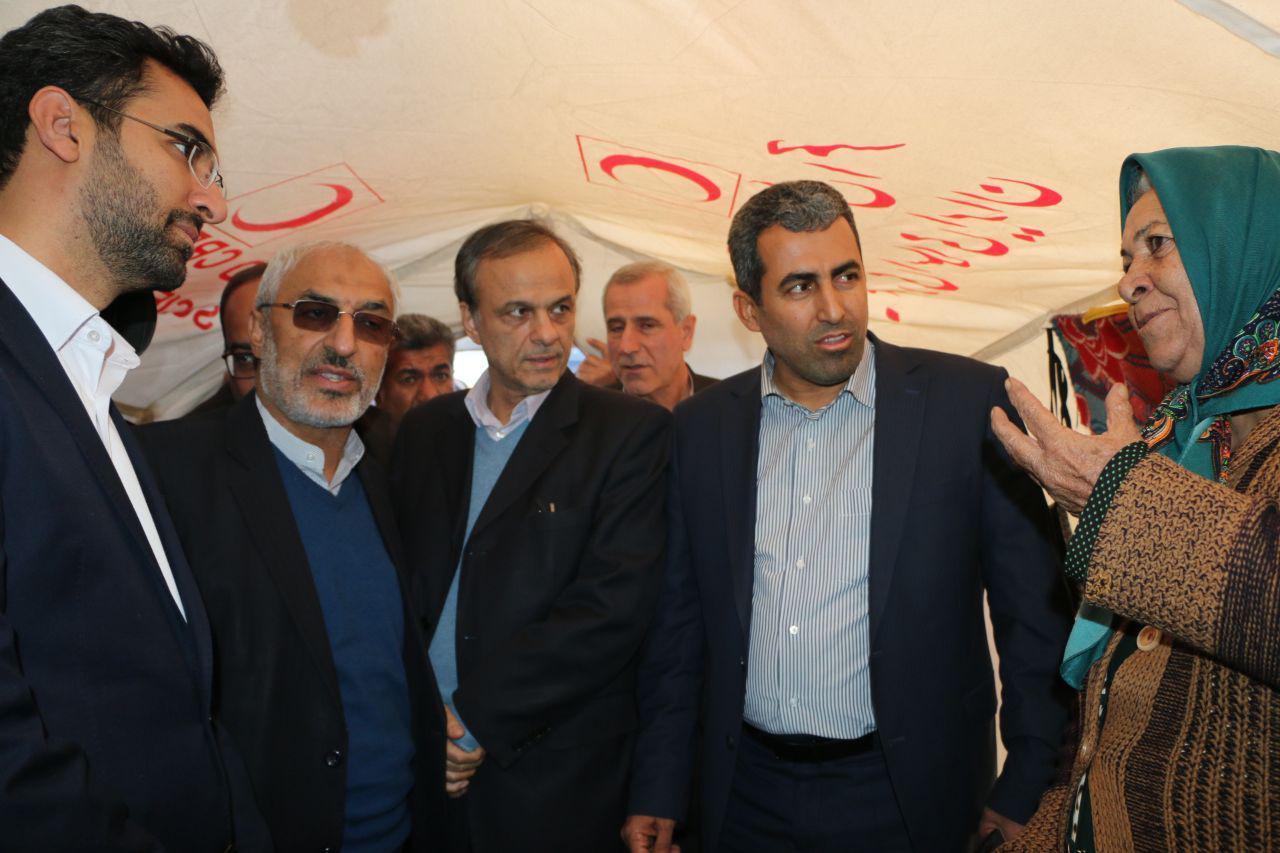 بازدید وزیر ارتباطات از مناطق زلزله زده شهرستان راور