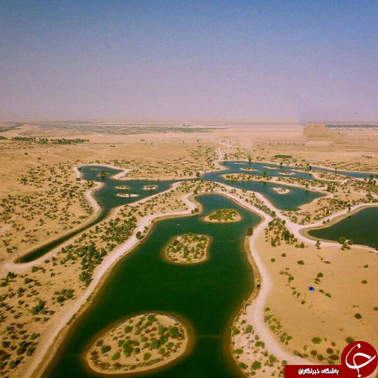 دریاچه مصنوعی دبی +عکس