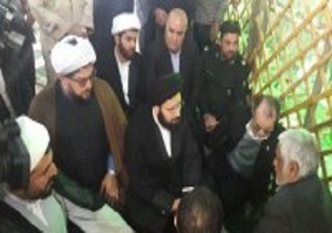 حضور یادگار امام خمینی در یادمان شلمچه