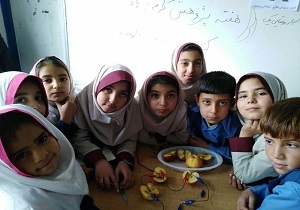 تولید برق از میوه سیب توسط کودکان روستایی در ارومیه