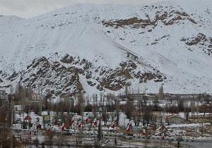 بارش سه سانتی متری برف در نردین شهرستان میامی