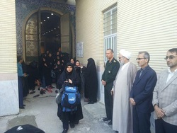 دانش آموزان دختر دشتی بوشهر به مناطق عملیاتی جنوب اعزام شدند