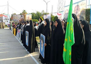 برگزاری صبحگاه مشترک بسیجیان در آبادان