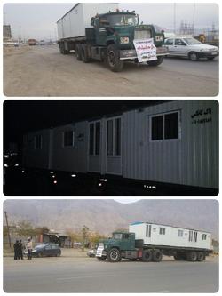 با کمک های مردمی 3 کانکس 9متری برای زلزله زدگان خریداری شد