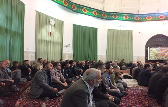 مراسم شهادت امام حسن عسکری  (ع)در مسجد آیت اله میبدی