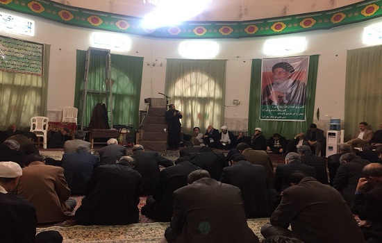 مراسم شهادت امام حسن عسکری در مسجد آیت اله میبدی