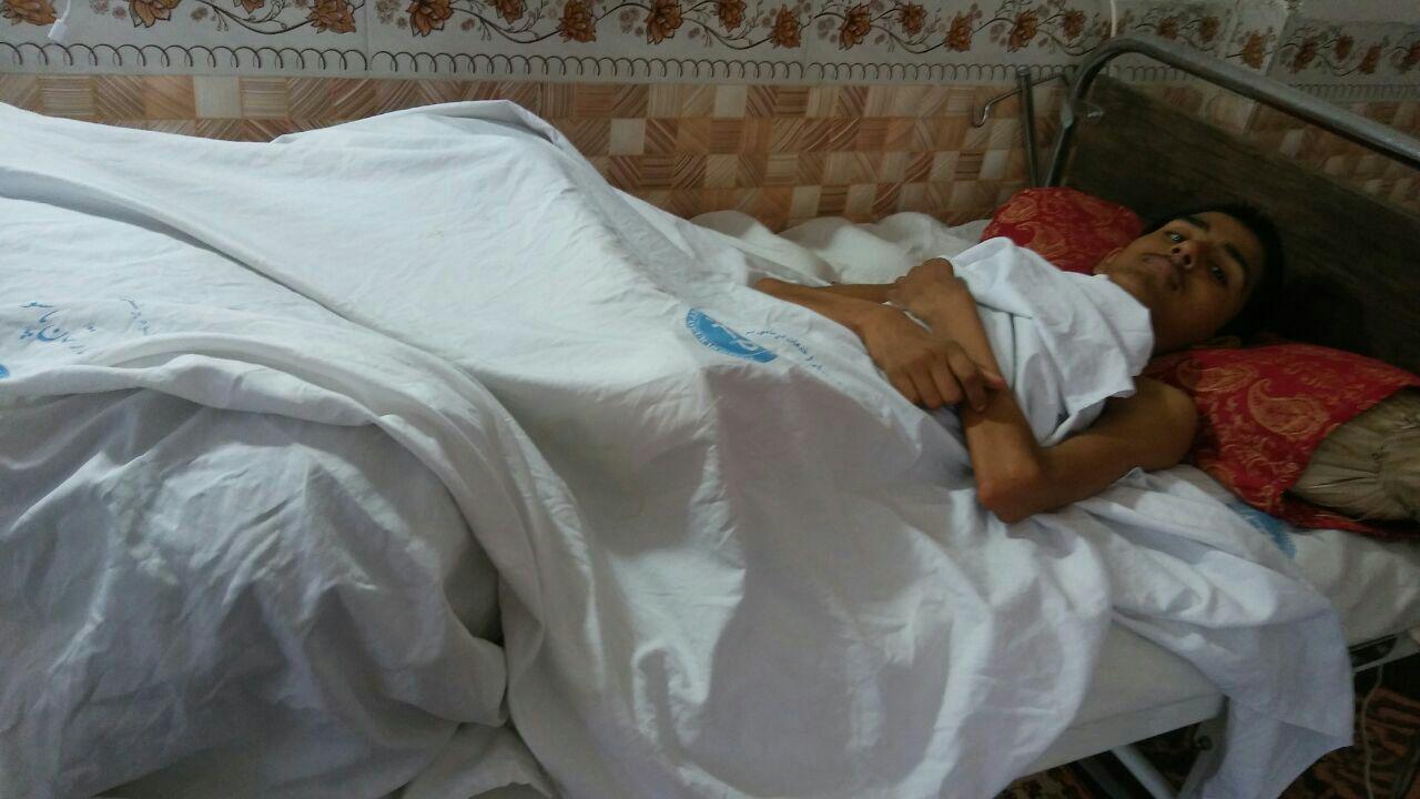 زخم های بستر امان نوجوان 15ساله را بریده است