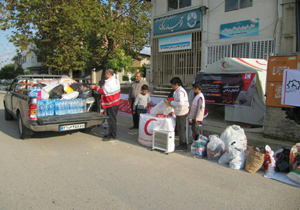 ارسال کمک های مردم روستای سمسکنده علیا برای زلزله زدگان کرمانشاه