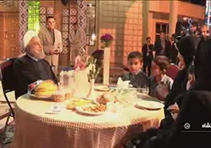 دیدار رئیس جمهور با زلزله&lrm;زدگان کرمانشاه در شب سال تحویل +فیلم