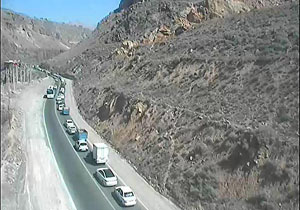 ترافیک سنیگن در جاده هراز