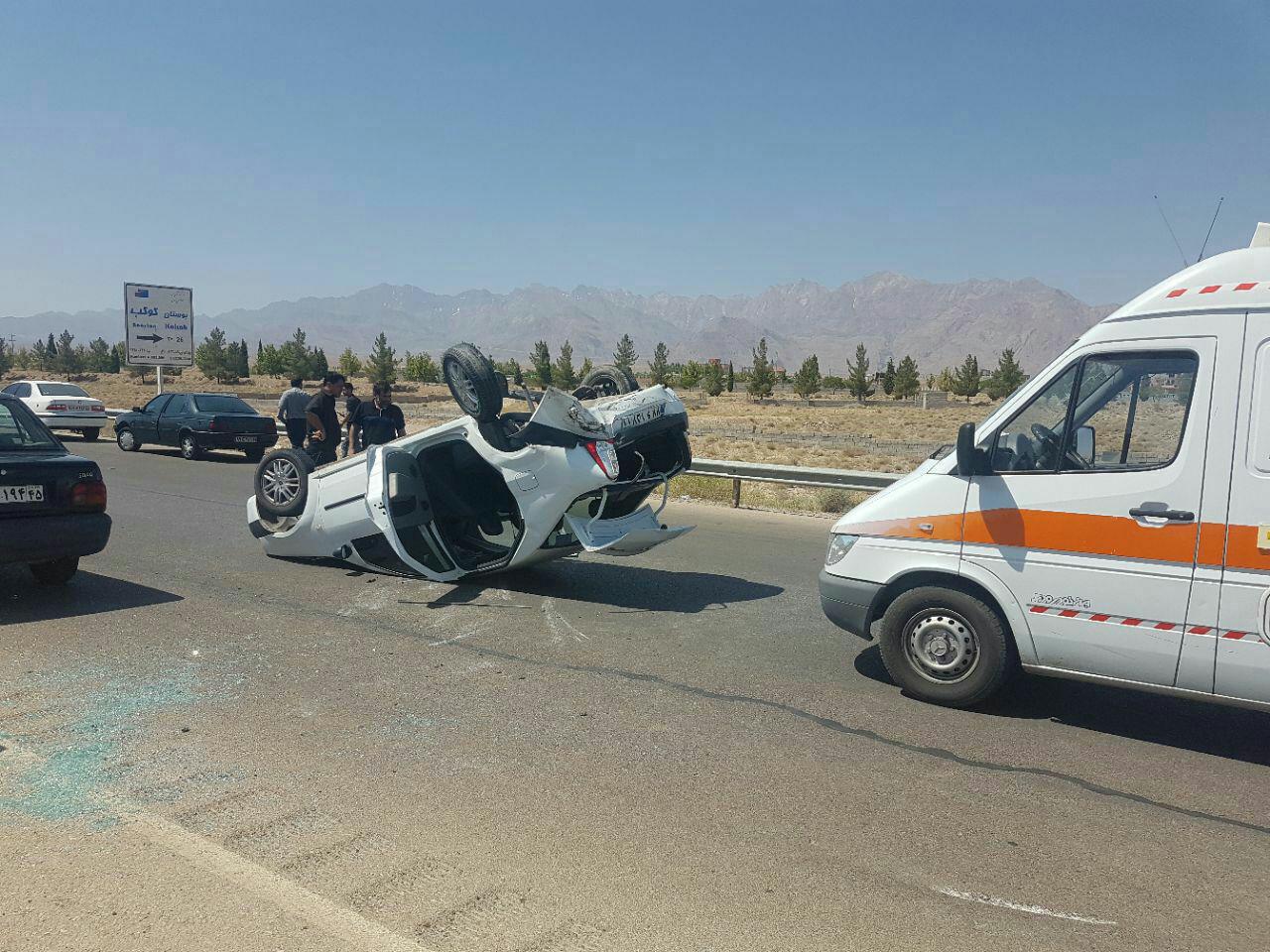 بیشترین تلفات انسانی ناشی از تصادفات در محور هفت باغ کرمان