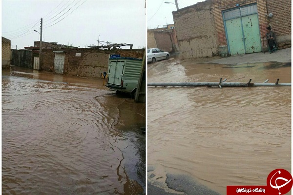 خسارت سیلاب در مناطق مختلف آذربایجان شرقی