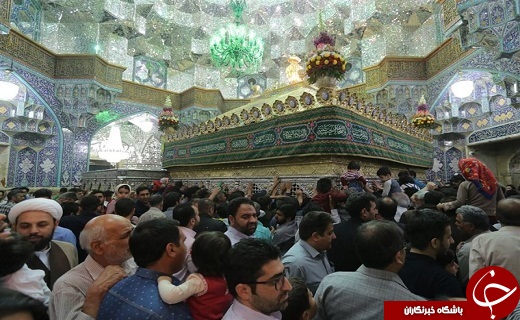 تصاویرحرم حضرت معصومه(س) در شب میلاد امام علی(ع)