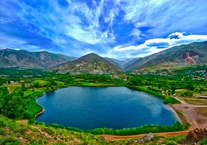 دریاچه زیبای اوان در استان قزوین
