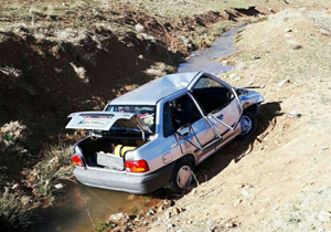 واژگونی خودروی پراید در سودجان