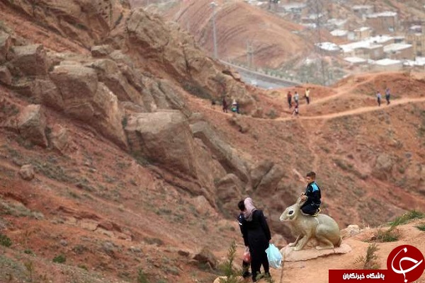 گردشگران نوروزی در تفرجگاه عینالی تبریز+تصاویر