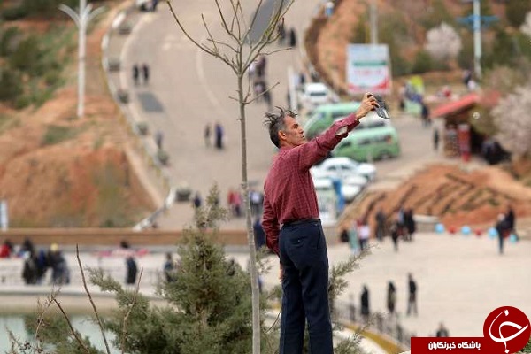 گردشگران نوروزی در تفرجگاه عینالی تبریز+تصاویر