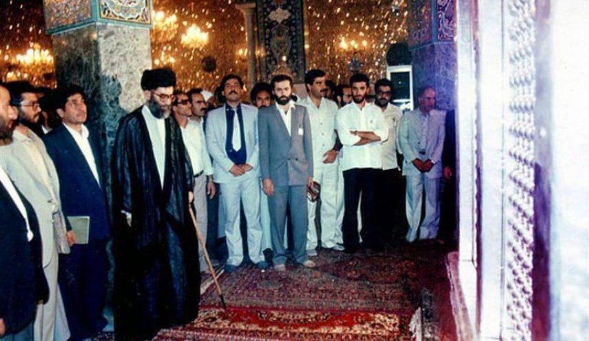 تصویری از رهبر معظم انقلاب در حرم حضرت زینب(س)