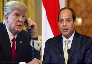 ترامپ پیروزی سیسی در انتخابات مصر را تبریک گفت
