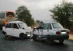 ۱۰ مجروح در سانحه رانندگی
